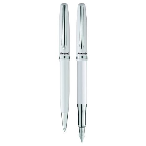 Zestaw Pelikan Jazz Elegance Długopis + Pióro wieczne, Perłowe